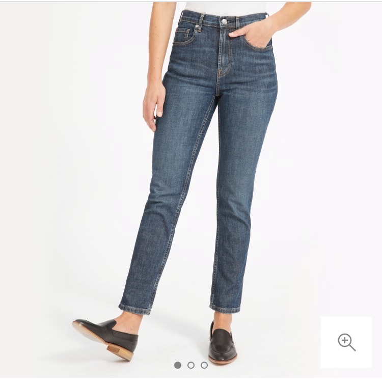 Everlane Straight Crop Jeans Cheeky Straight